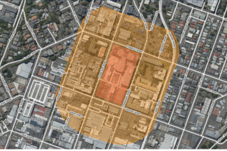 Dunedin Hospital Safe Space Map