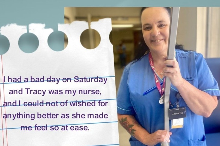 Patients think Enrolled Nurse Tracy Graves is wonderful. 