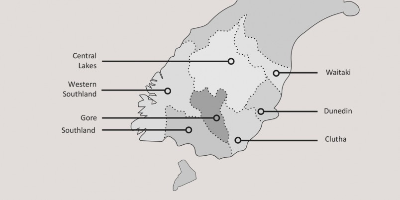 Map showing our locality networks