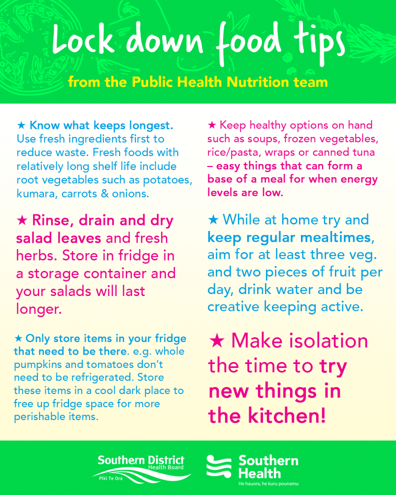 Food tips from the public health south team