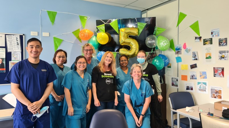 The Southland National Bowel Screening Programme team marks five years of the programme that is having a significant impact in the south. 