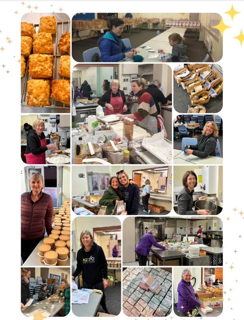Fiordland volunteers making Matariki Hampers
