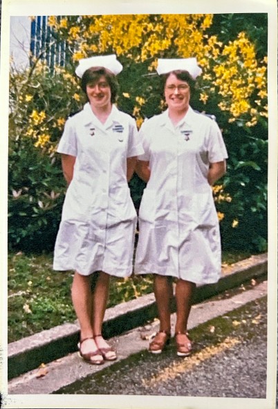 Bronwyn Dawson, left, with her mother June Evans. 